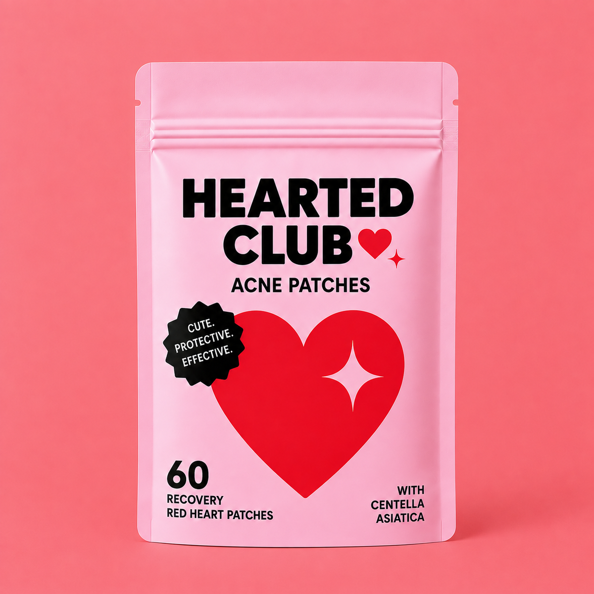 a pink package with a heart on it