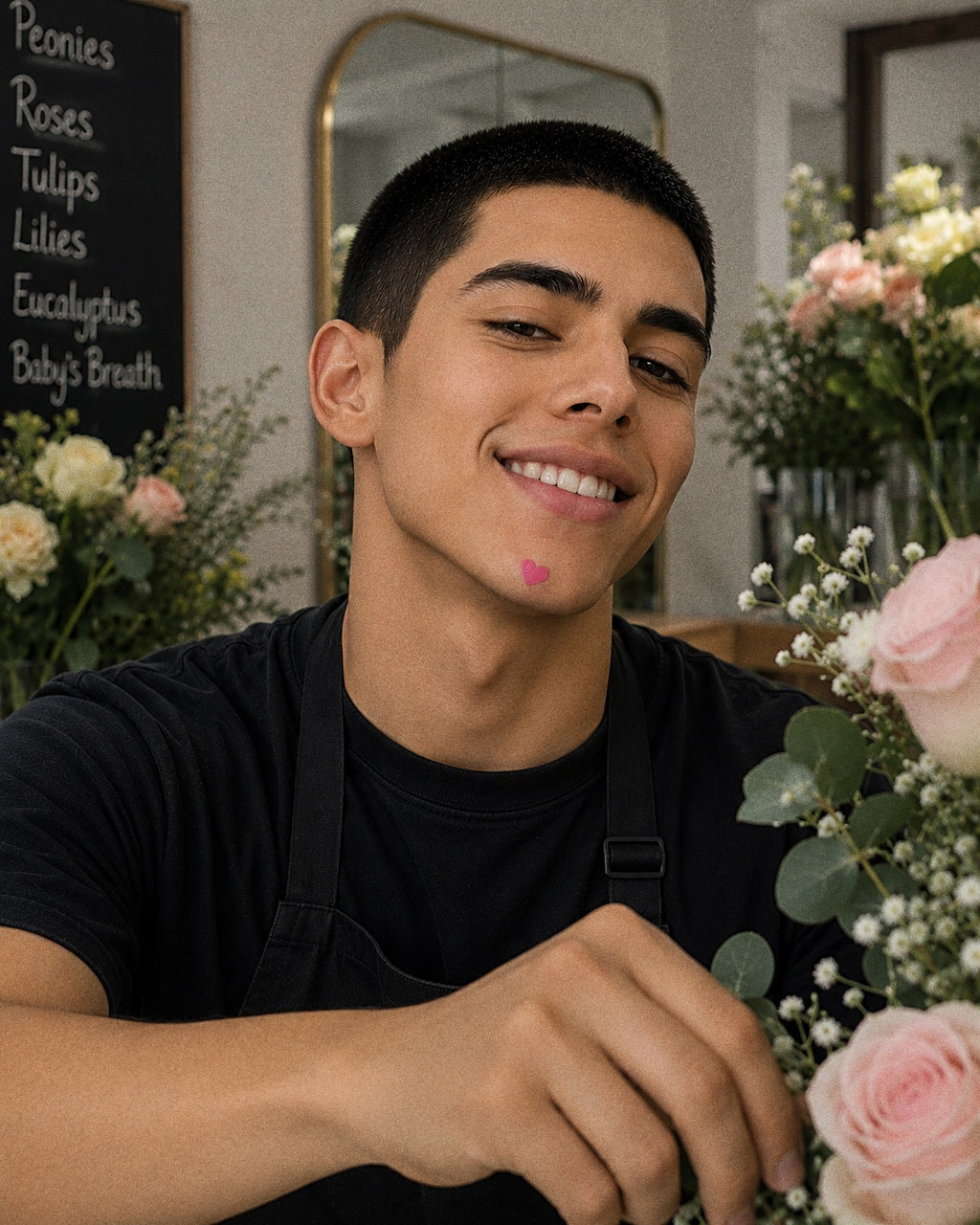 a man smiling at the camera