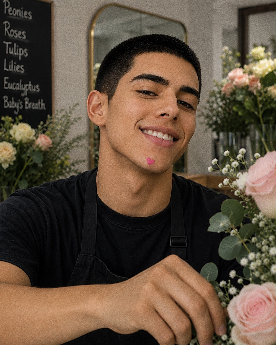a man smiling at the camera